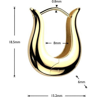 Wide Tulip 1 Pair