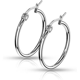 Hoop Earring 316L Round Hoop Earrings 1 Pair