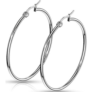Hoop Earring 316L Round Hoop Earrings 1 Pair
