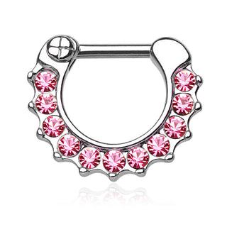 Septum Piercing Clicker Zirconia Clicker