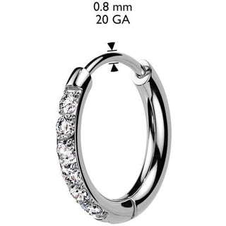 Hoop Earrings zirconia