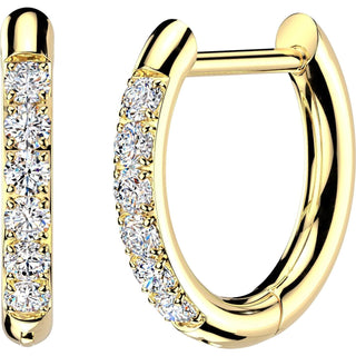 Earring Zirconia Accent 1 Pair