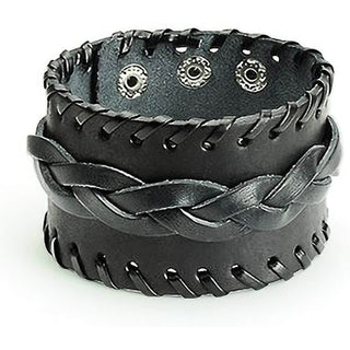 Wide Black Braided