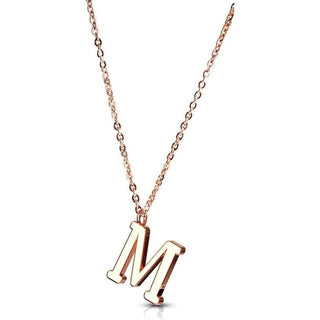 Necklace Letters A-Z Roségold
