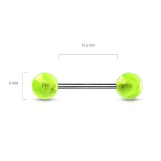 Titan Barbell Acryl Kugel Glow in the Dark