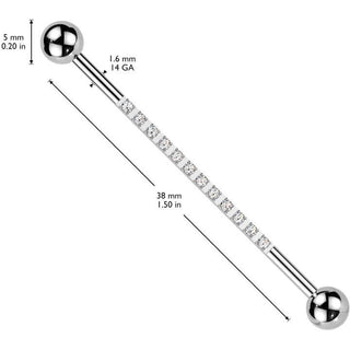 Titan Industrial Barbell Zirkonia