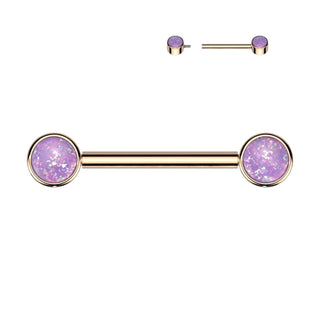 Titan Nippelpiercing Opal Innengewinde