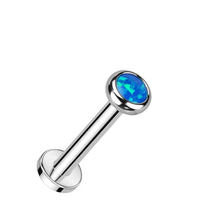 Titan Labret Zirkonia Opal Innengewinde