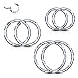 Ring Silber Clicker, 3 Paar