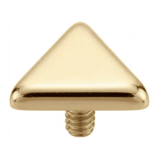 Titanium Top Triangle With Rounded Corners Internally Threaded