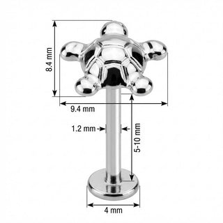 Titan Labret Kleine Meeresschildkröte Aufsatz Innengewinde
