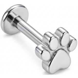 Titan Labret Kleiner Pfotenabdruck Innengewinde