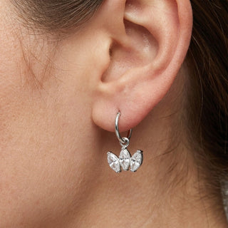 Titanium Attachment Triple Marquise Stone Fan