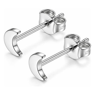 Titanium Earring Crescent Moon Shape