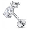 Titan Labret Funkelndes Ananas Kristall Design Innengewinde