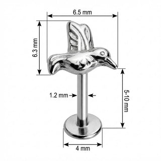 Titan Labret Fliegender Kolibri Innengewinde