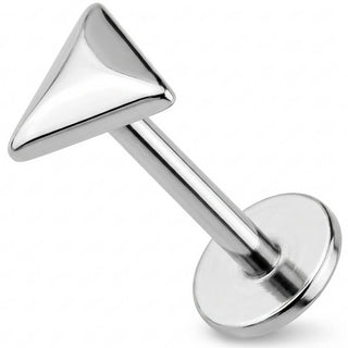 Titan Labret Abgerundetes Dreieck Design Innengewinde
