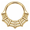 Titanium Ring Spider Web Clicker