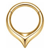 Titanium Ring Teardrop Clicker