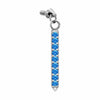 Titanium Top Dangling Paved Stone Spike Internally Threaded