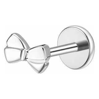 Titanium Labret Bow Internally Threaded